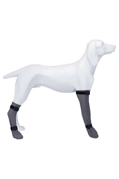 Trixie Waterproof Dog Socks - 1 Piece, XL 12cm, 45cm Grey 543133