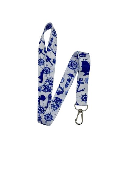 Sağlıkçı Shopping Far cu figură marinar - Umeraș pentru carduri cu șnur pentru gât cu tematică navă