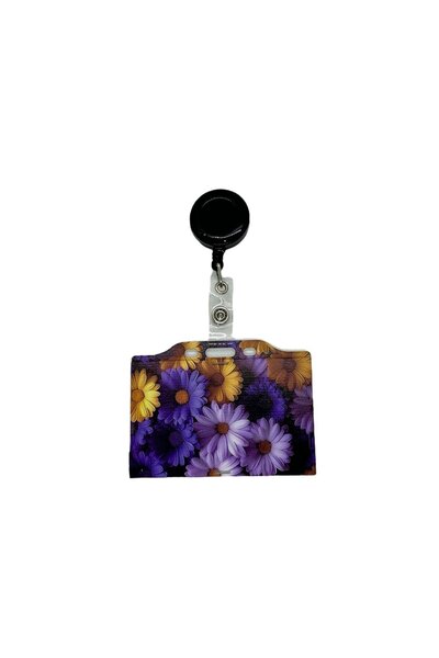 Sağlıkçı Shopping Container pentru carduri orizontale colorate cu tematică margarete - Card Protect