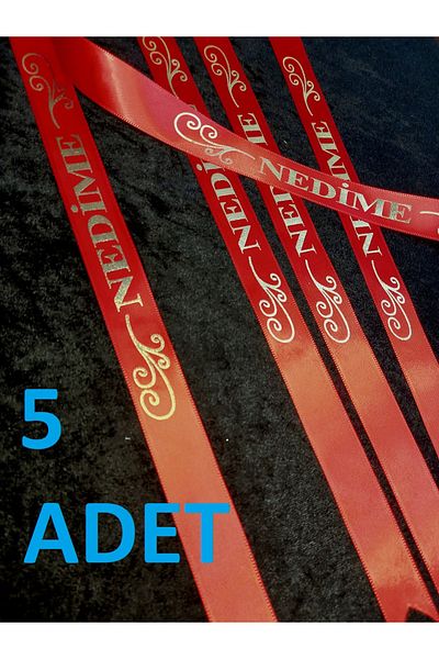 yörük tuhafiye Red Bridesmaid Sleeve Ribbon, Sleeve, (5 Pieces) Bridesmaid Sleeve Ribbon