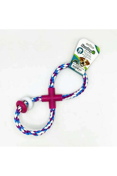 Eurodog Dental Floss Hlk. Eight Shape Purple Blue Bey.25Cm Dpmah