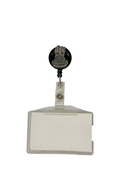 Sağlıkçı Shopping حامل بطاقات يويو مطبوع بطابع شبكي من جروت، حامل شارة يويو