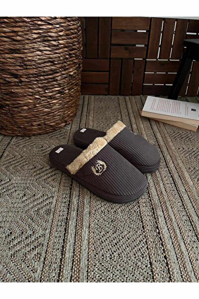 Behtah Kundura Men's Closed-Front Winter Slippers Daily Indoor Slippers Dowry Bohça