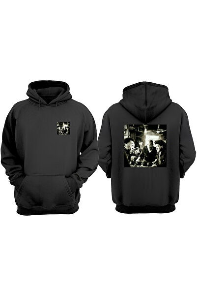 THEWERT Hanorac negru unisex cu model Zidane Pele Maradonna - Muta normală