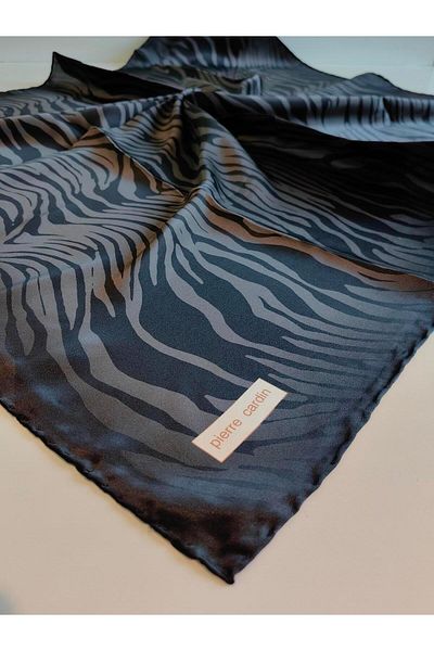 Pierre Cardin PİERRE CARDİN Μεταξωτό κρεπ σατέν κασκόλ - 2025 Kiş Season 8652230-312