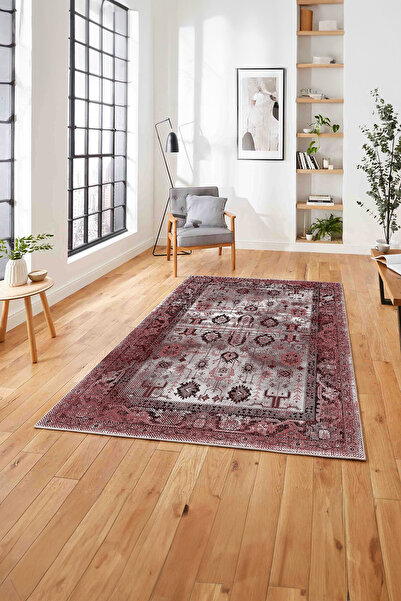 Napoli Home Baskılı Etnik Klasik Model Yıkanabilir Kaymaz Taban Yolluk Mutfak...