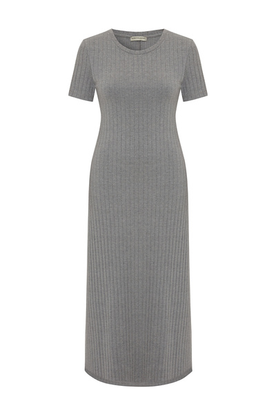 Mudo A FORM KISA KOLLU UZUN ELBİSE