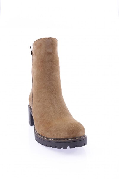 DGN Kadın Bot Tütün Süet Hakiki Deri 3331882