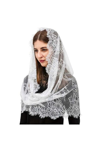 nuriçgiyim Elegant Vintage-Inspired Mantilla Veil