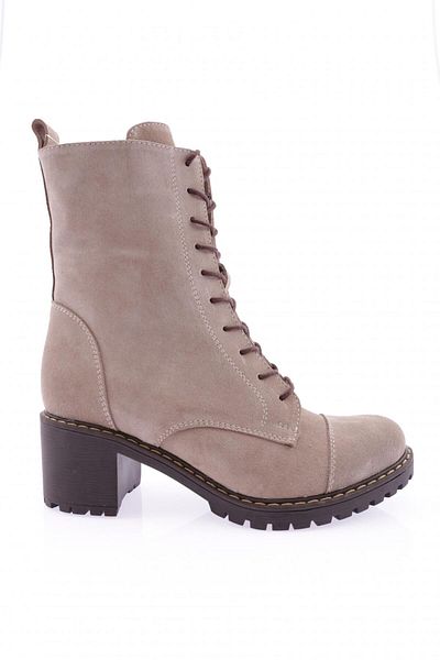DGN Genuine Leather Mink Suede Women's Boots