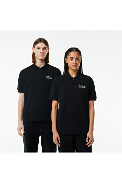 Lacoste L.12.12 Unisex Loose Fit Siyah Polo