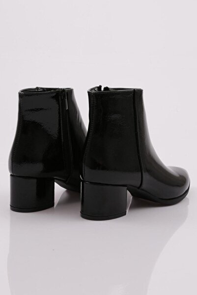 DGN Kadınsivri Burun Topuklu Bilek Bot Siyah Kırışık 291918212674