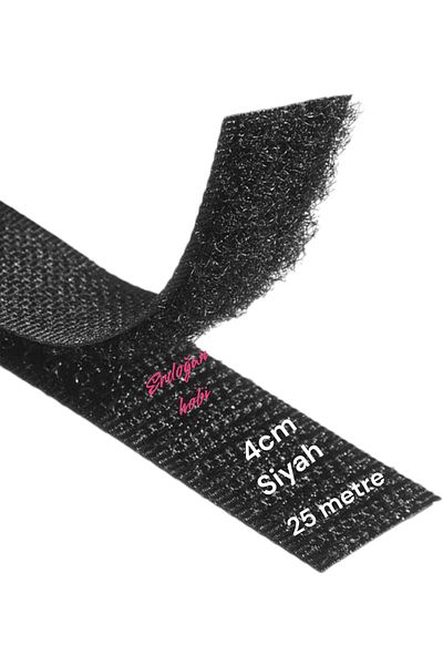 erdoğan hobi Ταινία Hook and Loop 4cm 25mt - Πολλαπλών χρήσεων Ταινία Hook and Loop με αμερικανικό φερμουάρ που ραφίζεται