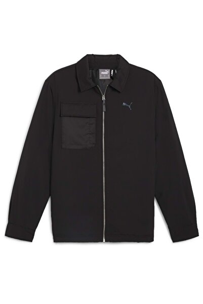 Puma 626473-01 Преходна риза Мъжка ежедневна яке ЧЕРНО