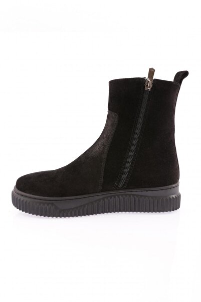DGN Černé semišové dámské boty z pravé kůže - 3319882