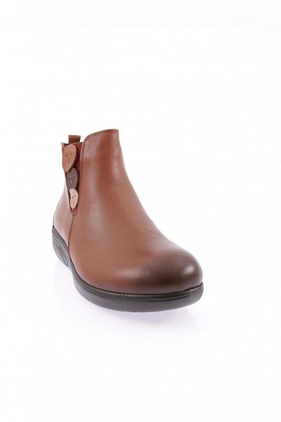 DGN Genuine Leather Tan Women's Sneakers - 38213217