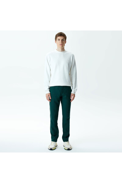 Lacoste Erkek Slim Fit Chino Yeşil Pantolon