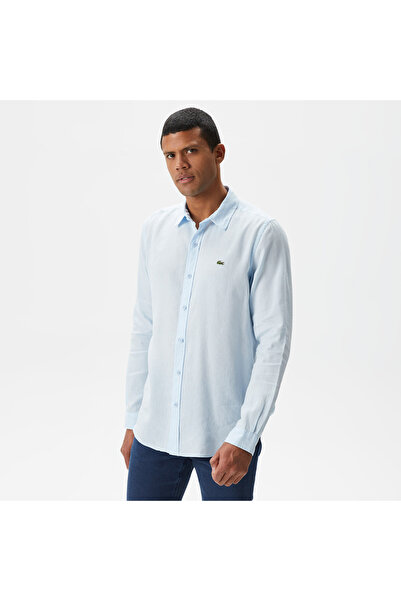 Lacoste Erkek Slim Fit Mavi Gömlek