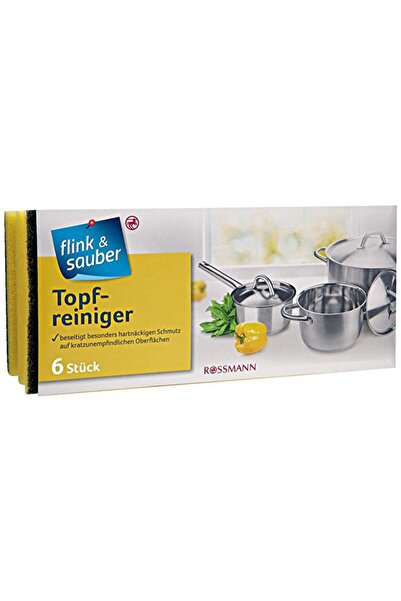 FLİNK Flink & Sauber - Burete pentru vase - - Pachet de 6