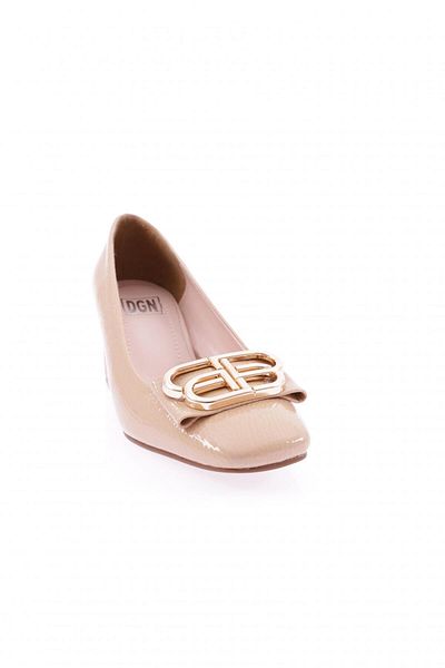 DGN Pantofi cu toc pentru femei K670 cu accesorii de fier