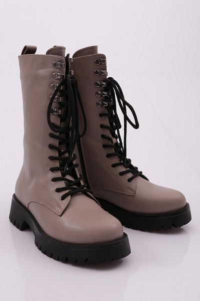 DGN Women's Lace-Up Boots Mink 326313