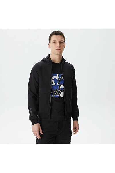 Lacoste Erkek Regular Fit Kapüşonlu Siyah Sweatshirt