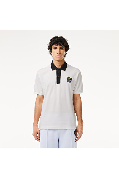 Lacoste Erkek Regular Fit Organik Pamuk Beyaz Polo