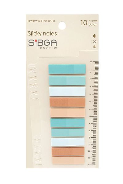 sibga tasarım Transparent Colored Postit Post-it Post ItBookmark Bookmark Postit Sticker Note Paper 200 Sheets