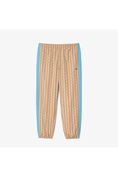 Lacoste Erkek Regular Fit Monogram Bej Eşofman Altı