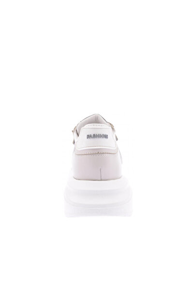 DGN Kadın Bağcıklı Kalın Taban Sneakers Ayakkabı Buz 15298163118