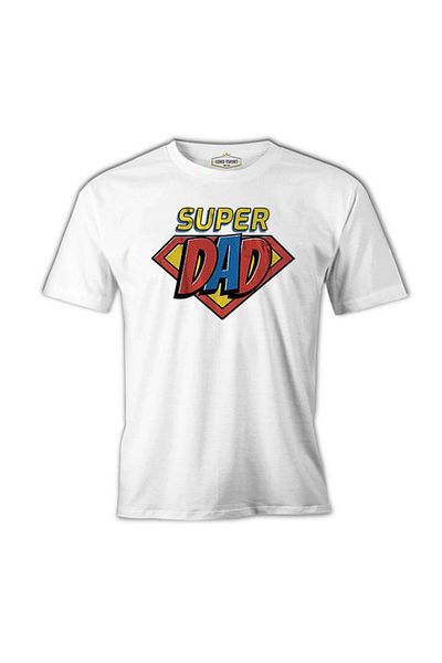 Lord T-Shirt Super Dad Logo White Men's T-shirt
