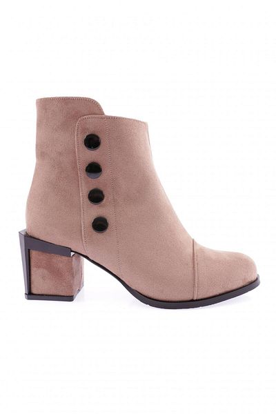 DGN Γυναικείες μπότες με τακούνι Mink Suede - Λεπτομέρεια αξεσουάρ 83621033