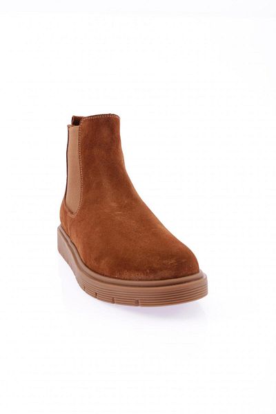 DGN 2200 Γυναικείες Stretch Λεπτομερείς Μπότες Καφέ Suede Γνήσιο δέρμα