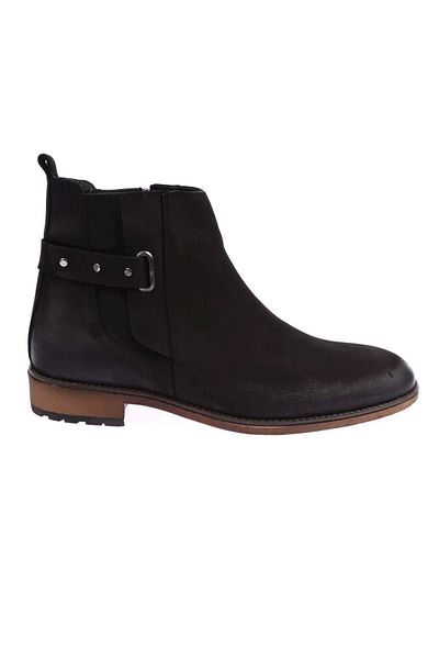 DGN Men's Chelsea Boots - 20K Black, Nubuck Genuine Leather, Fur Inside, Microlite 981731523210