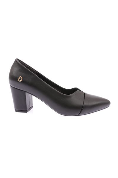 DGN Pantofi cu toc cu vârf ascuțit Laser negru 7132328