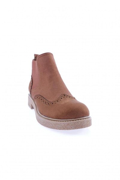 DGN Tan Suede Γυναικείες Μπότες 303 - Laser and Strech Detailed