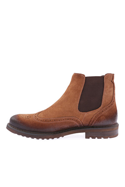 DGN Erkek Lazerli Chelsea Bot Taba Süet Hakiki Deri 104423210