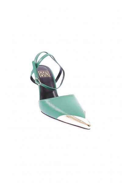 DGN K5051 - Thin Heeled Low-Cut Pointed Toe Women's Shoes, Ankle Strap