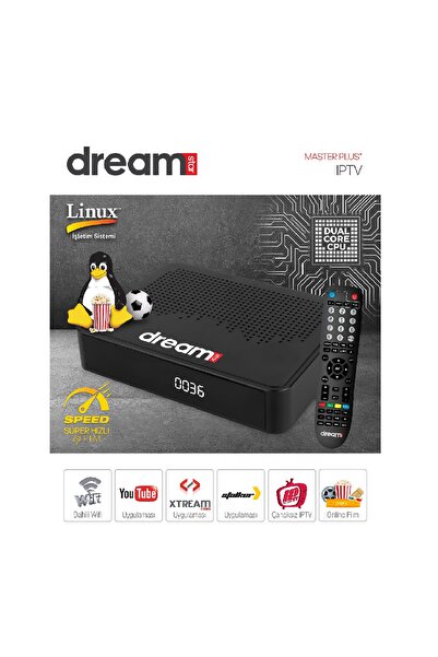 Dream Dreamstar Master Plus+ Uydu Alıcı TV FULL HD Kablosuz WiFi Free IPTV