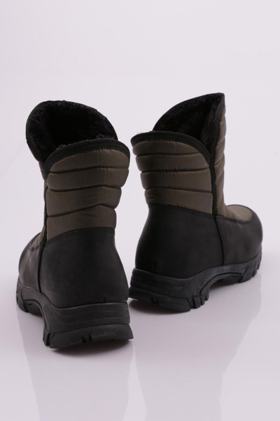 DGN Kadın Kürklü Biyeli Bot Haki 21653224