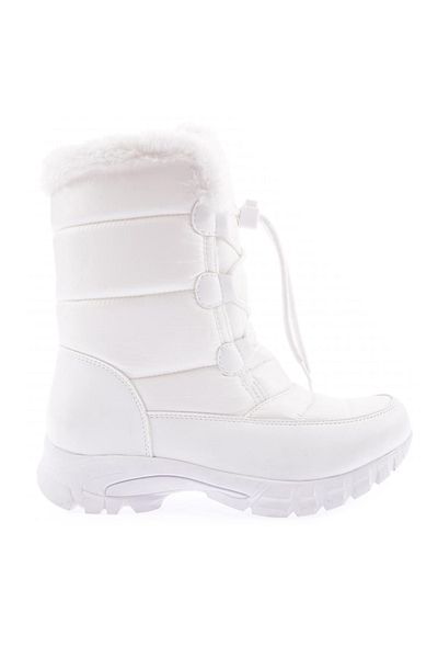 DGN Γυναικεία Γούνινα Αξεσουάρ Lace Up Boots Λευκό Λευκό 21693224