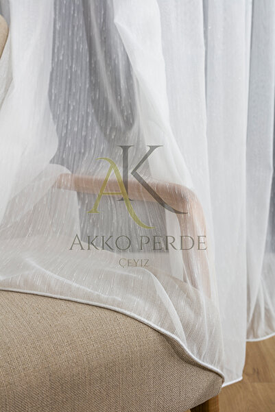 Karesi PERDELE TUL CU DUCĂ MEDIU CU DUCĂ DE BAMBUS 1x2,5 TUL SALON BALCON BUCĂTĂRIE