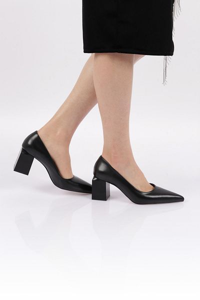 DGN Pantofi rochii de seara de dama cu deschidere neagra 284721085