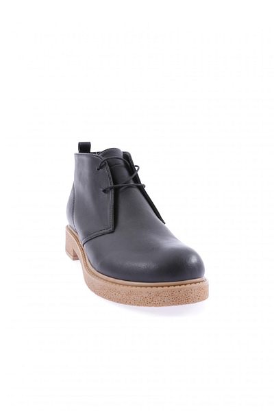 DGN Women's Black Lace-up Boots 302