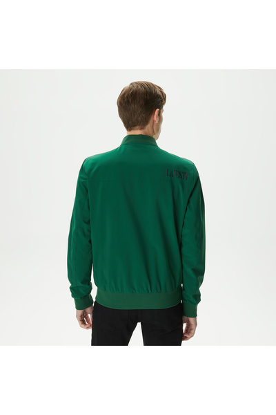 Lacoste Erkek Baskılı Yeşil Bomber Ceket