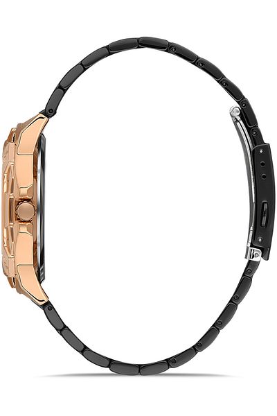 DAVID GUNER Rose Black Coated Black Dial Men's Watch Dg-8353Ga-R2