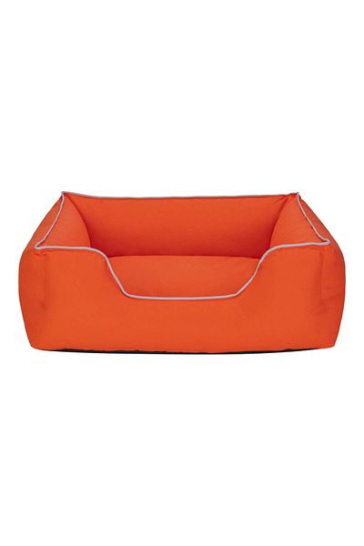 Pet Comfort Alpha Dog Bed Orange W White Piping m 80X65Cm Glstd