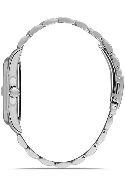 DAVID GUNER Men's Wristwatch Dg-8390Ga-A2 with Silver Coated Black Dial