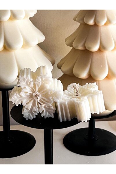 SCA CANDLE Kar Tanesi Yeni Yıl Yılbaşı Krismas Yeniyıl Mum
