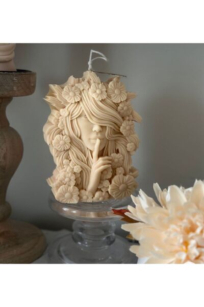 SCA CANDLE Silvana Mum Kahve Renk Dekoratif Mum